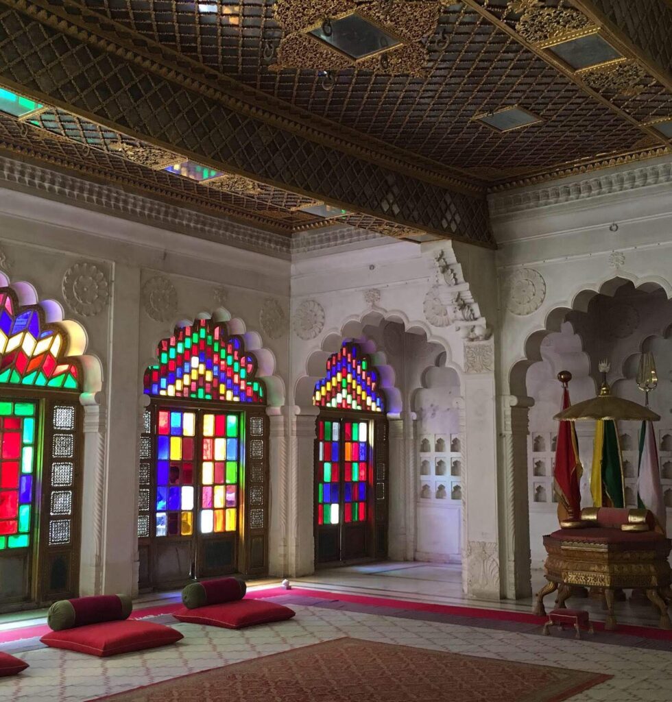 l'intérieur du palais de merhangarh